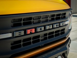 Ford Bronco Front Grille Letter Kit - Carbon Fiber Finish w/ Red R